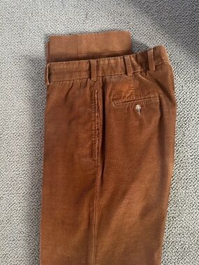 Bill’s Khakis brown pincord trousers